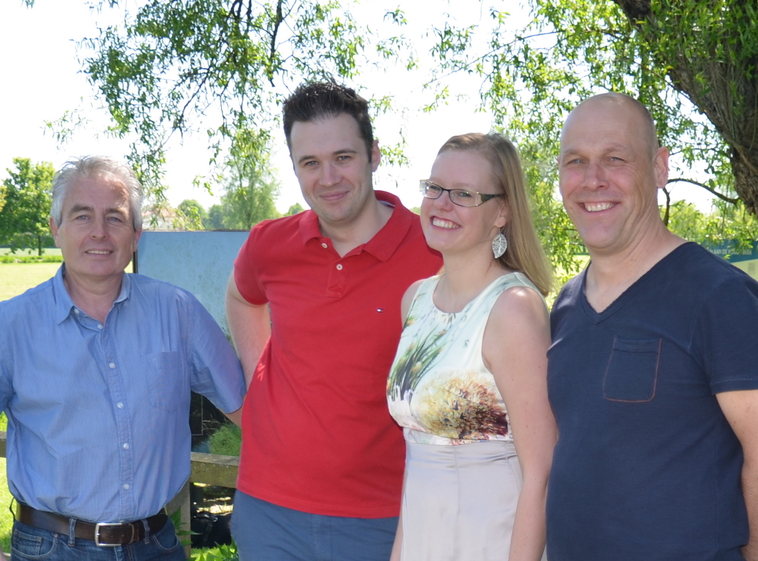 Vlnr: Walter Kiebooms, Ken Casier, Wendy Somers en Kristof Van de Velde Van links naar rechts: Walter Kiebooms, Ken Casier, Wendy Somers en Kristof Van de Velde