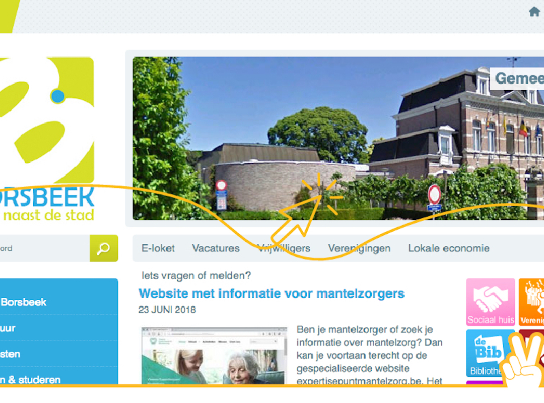 Nieuwe gemeentelijke website.